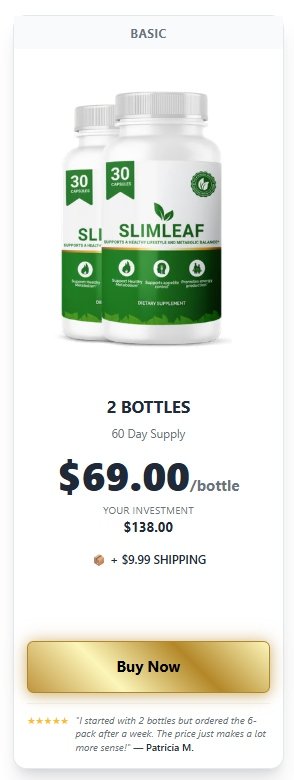 Buy SlimLeaf probiotic 1 bottle official